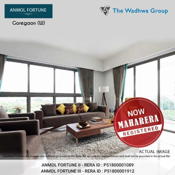 The Wadhwa Anmol Fortune is now MahaRERA Registered